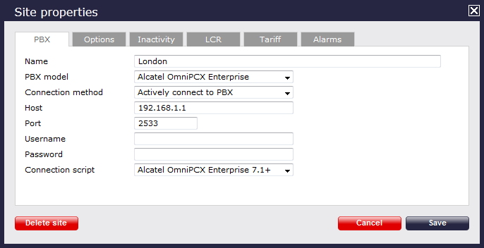 Alcatel OmniPCX Enterprise - IP connection - TIM Plus - Documentation