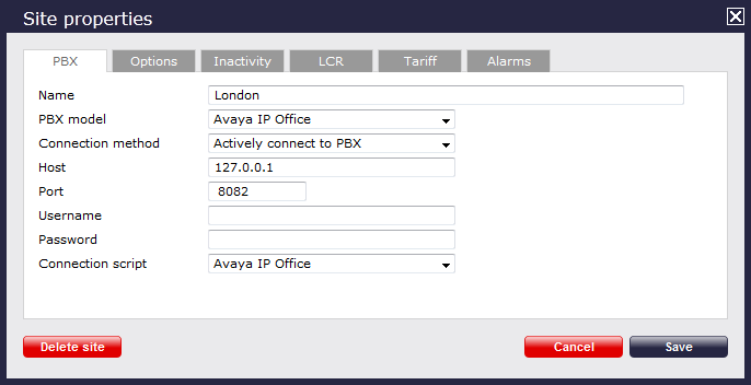 Avaya IP Office up to v5 - TIM Plus - Documentation